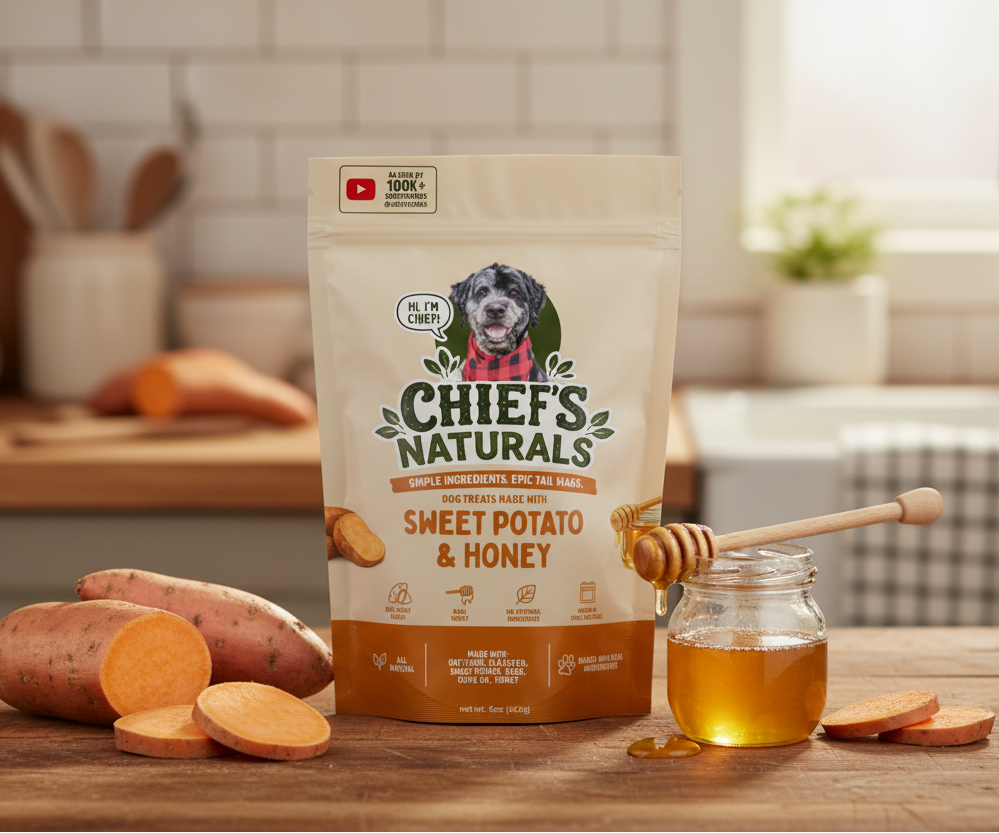 Chief's Naturals Sweet Potato & Honey Cozy Kitchen Scene